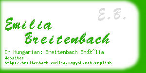 emilia breitenbach business card